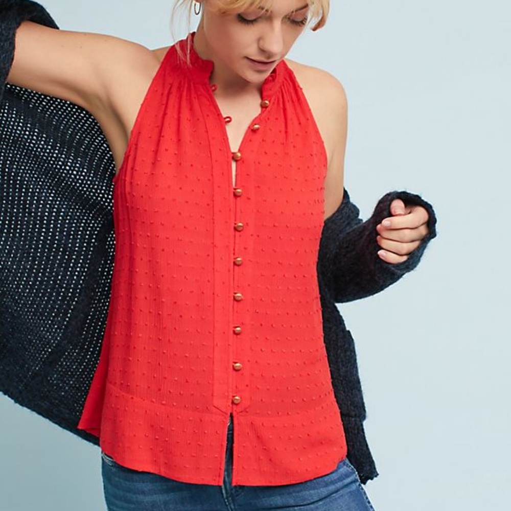 ANTHROPOLOGY MAEVE Alemeda Button Front To…